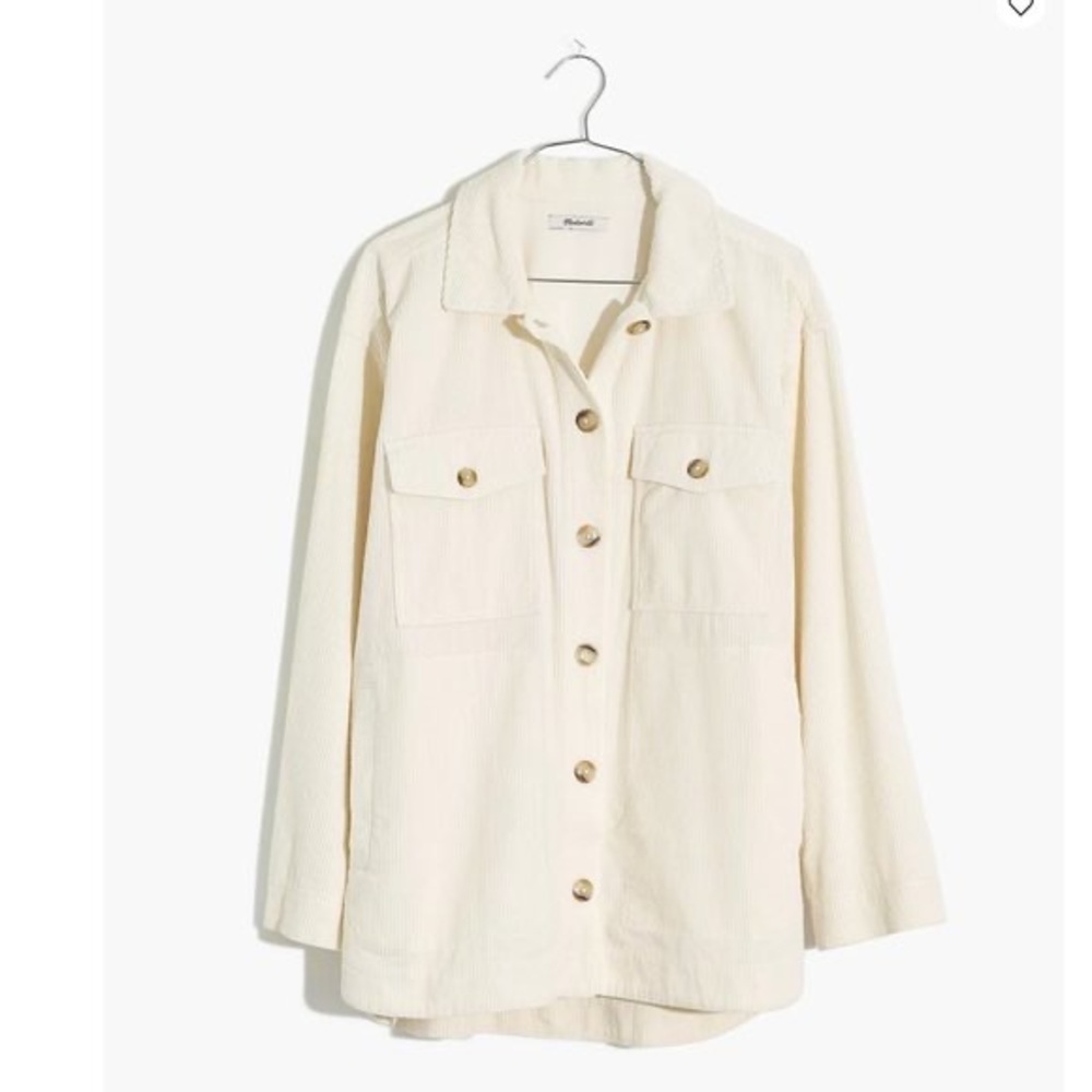Madewell Corduroy Sunday Shirt Ivory